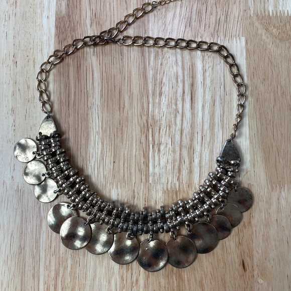 Jewelry - Gold Disc Boho Chain Necklace